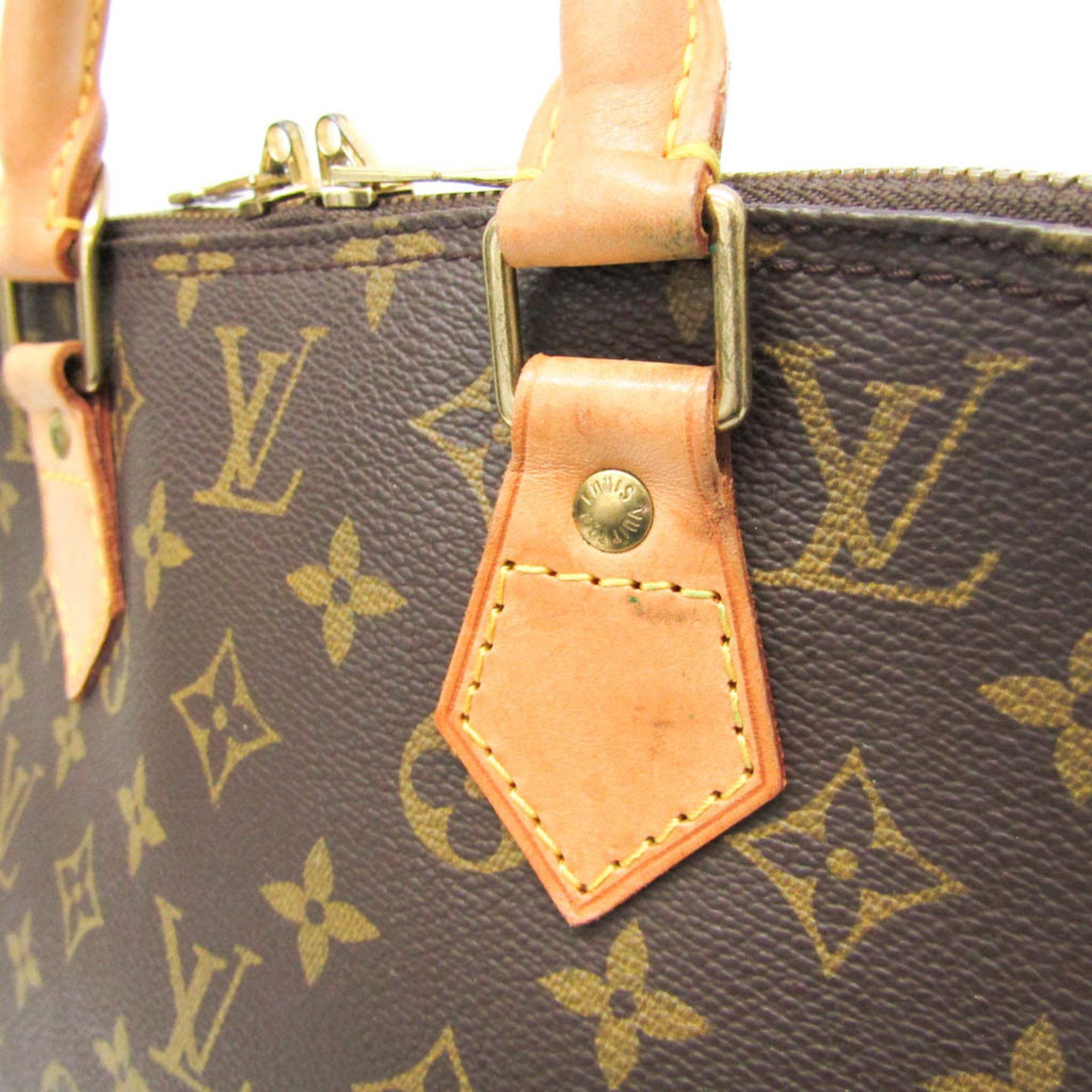 Louis Vuitton Monogram Alma M51130 Women's Handbag Brown