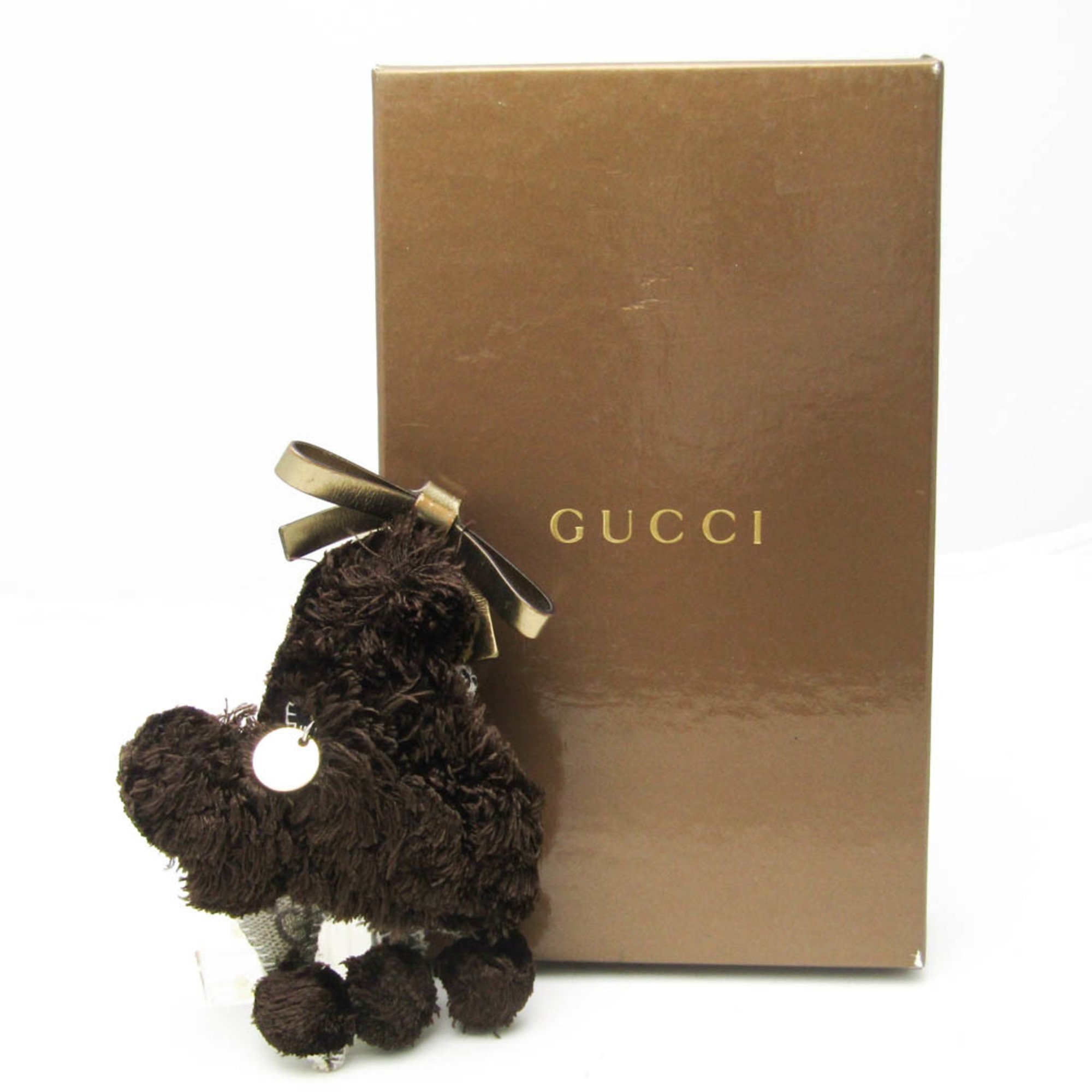 Gucci GG Supreme Guccioli Poodle Lulu Keyring (Beige,Brown,Dark Brown)