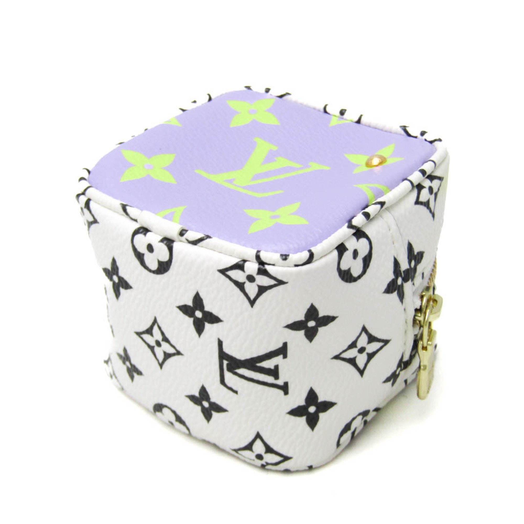 Louis Vuitton Monogram Giant Cube Coin Case M67669 Women's Monogram Coin Purse/coin Case Light Green,Purple,White