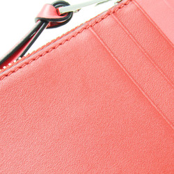 Loewe Anagram Fragment Case Leather Card Case Pink,Red Color