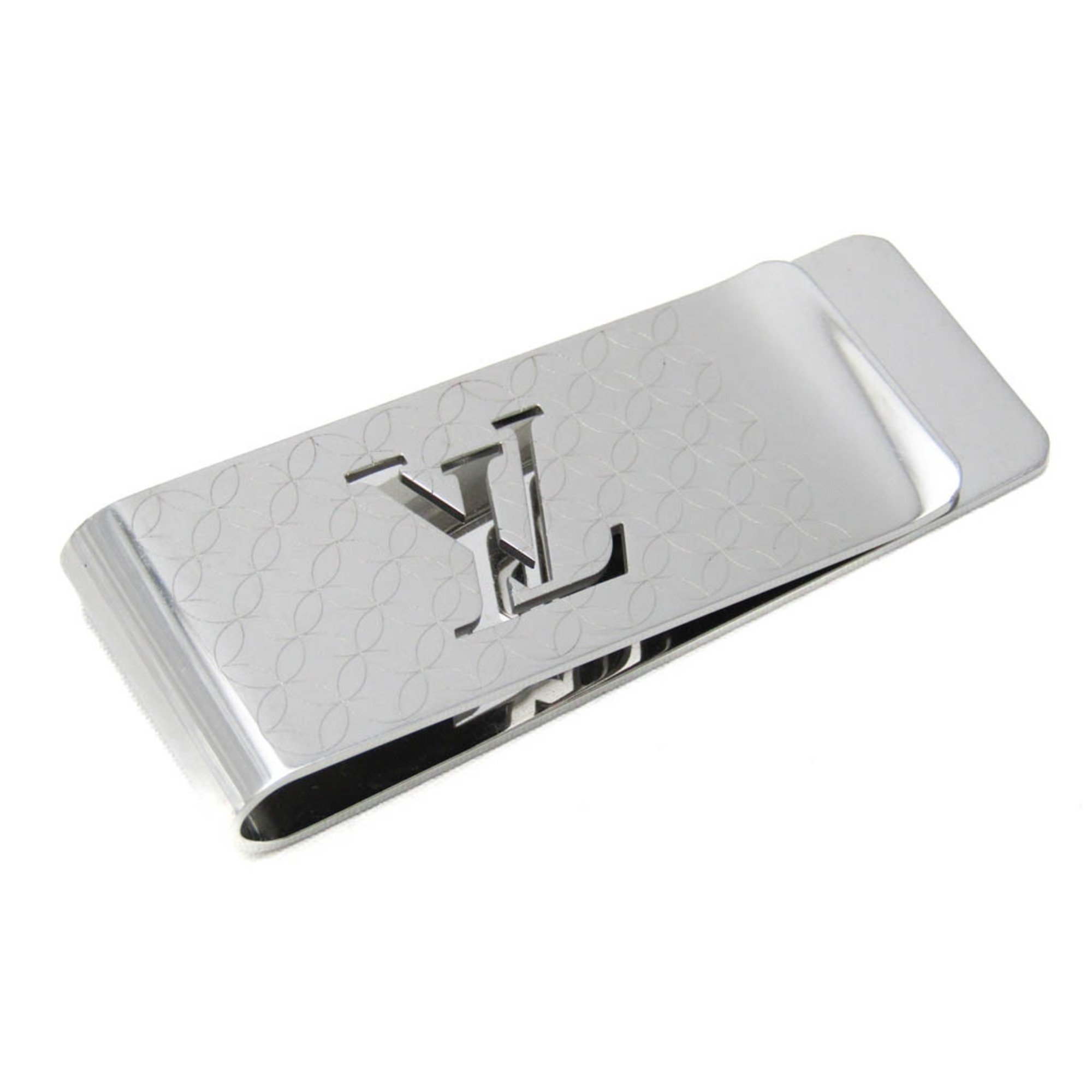 Louis Vuitton Pens Biet Champs Elysees M65041 Men's Metal Money Clip Silver