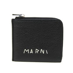 Marni Edifice PFMI0075Q0 Women,Men Leather Coin Purse/coin Case Black