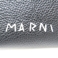 Marni Edifice PFMI0075Q0 Women,Men Leather Coin Purse/coin Case Black