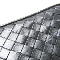 Bottega Veneta Intrecciato Round Zip 114075 Men,Women Leather Coin Purse/coin Case Black