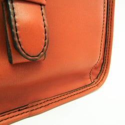 Porter Baron 206-02635 Men's Leather Briefcase,Shoulder Bag Orange