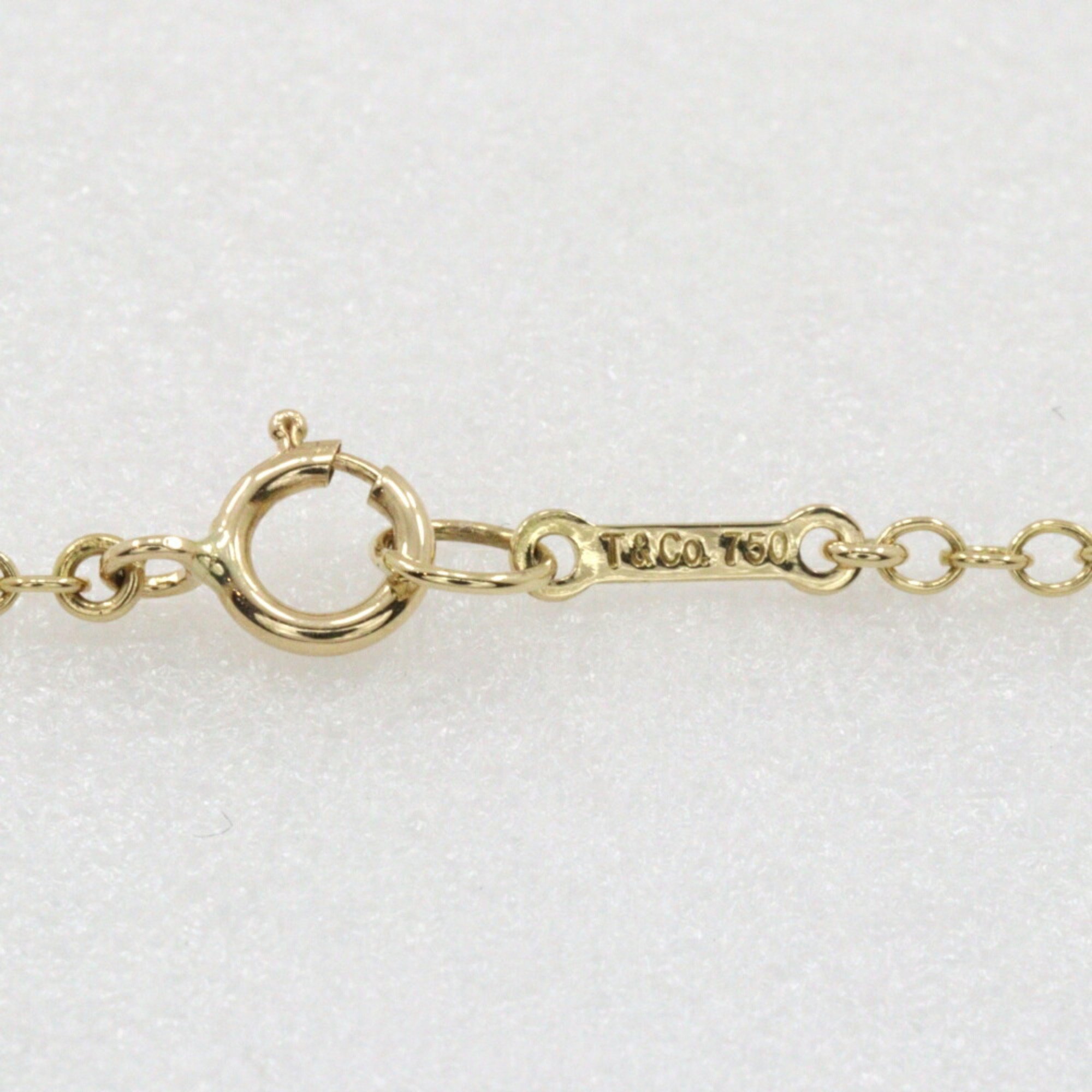 Tiffany TIFFANY&Co. Teardrop 5P Bracelet Elsa Peretti K18 Yellow Gold Approx. 8.3g Women's