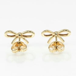 Tiffany TIFFANY&Co. Ribbon earrings K18YG Yellow gold approx. 2g