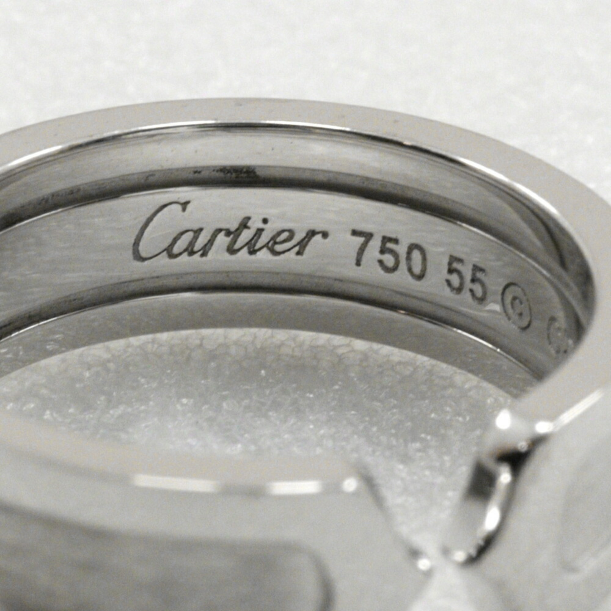 Cartier CARTIER C2 size 15 ring 2C K18 white gold approx. 8.4g unisex