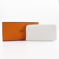 Hermes HERMES Azap Long Silk Inn Wallet Veau Epsom 2010 White □N Women's