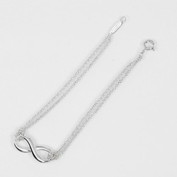 Tiffany TIFFANY&Co. Infinity double chain bracelet Silver 925 Approximately 3.4g