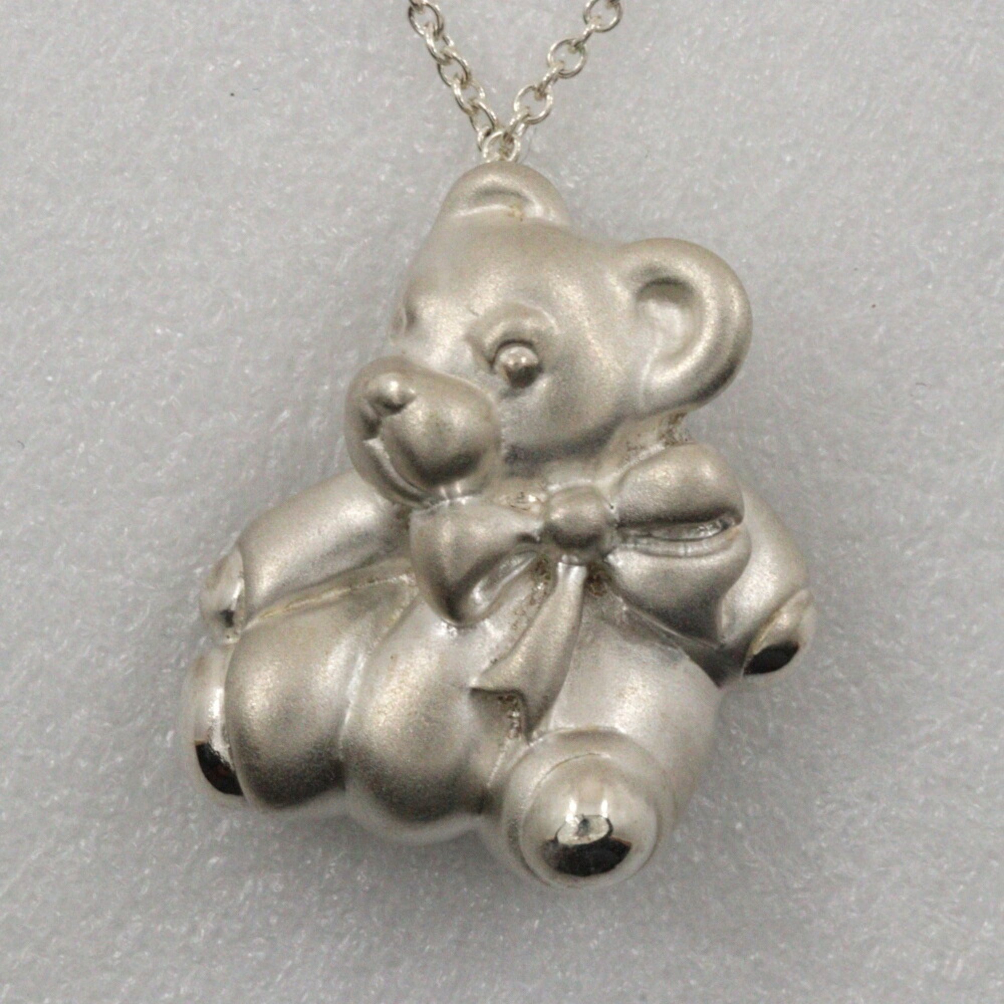 Tiffany TIFFANY&Co. Bear Necklace Silver 925 Approx. 6.1g Women's