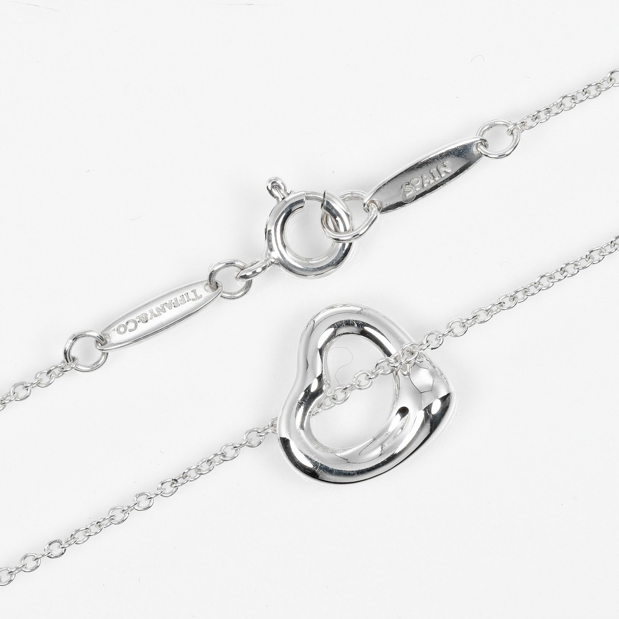 Tiffany TIFFANY&Co. Heart Necklace 11mm Model Silver 925 Approx. 2.1g