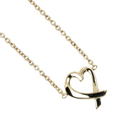 Tiffany TIFFANY&Co. Loving Heart Necklace K18YG Yellow Gold Approx. 2.4g