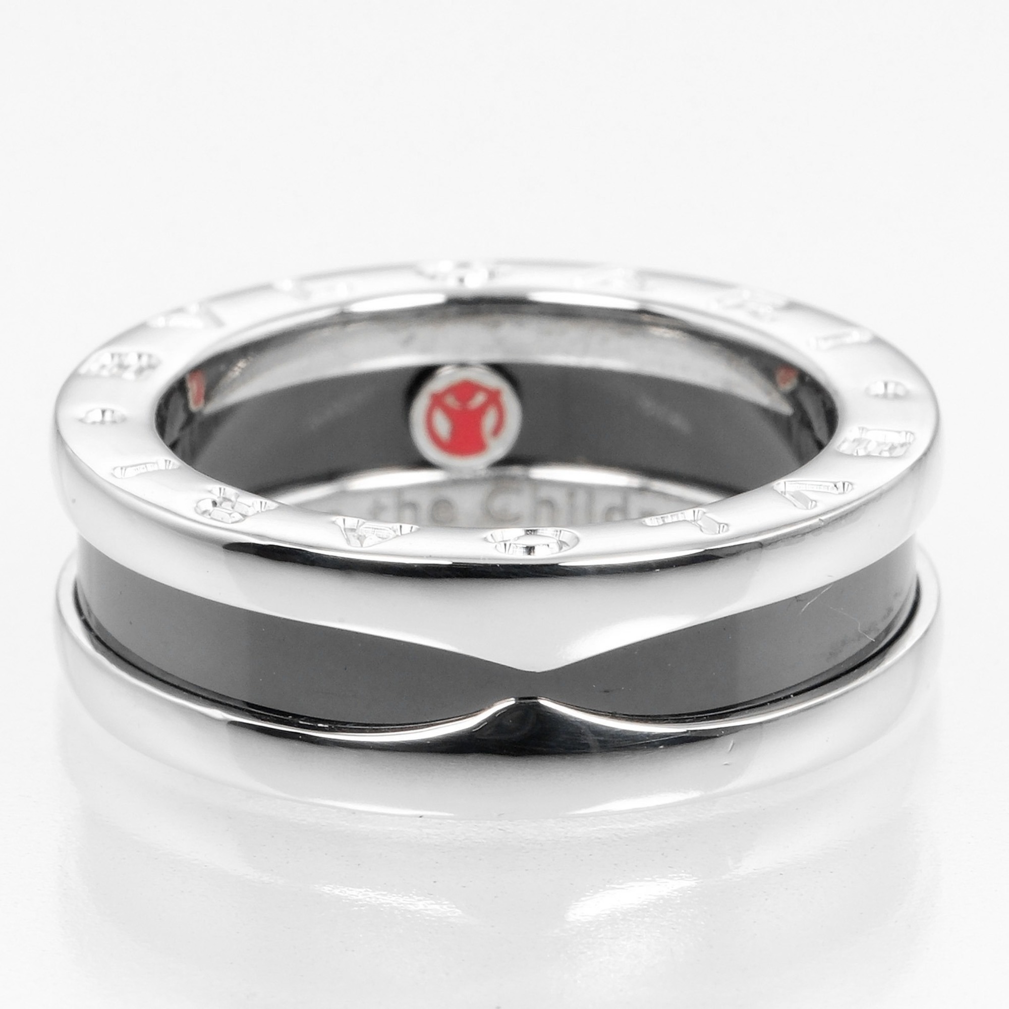 BVLGARI B.ZERO1 Save the Children Size 10.5 Ring Silver 925 Ceramic Approx. 6.43g