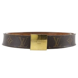 Louis Vuitton LOUIS VUITTON Ceinture Carre Belt M6800 Monogram Canvas 2002 Brown LB1002 Men's