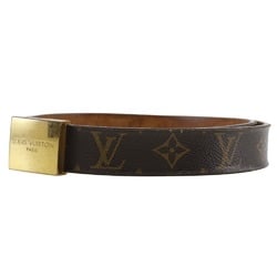 Louis Vuitton LOUIS VUITTON Ceinture Carre Belt M6800 Monogram Canvas 2002 Brown LB1002 Men's