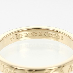 Tiffany TIFFANY&Co. Notes size 11 ring, K18YG yellow gold, approx. 3.4g