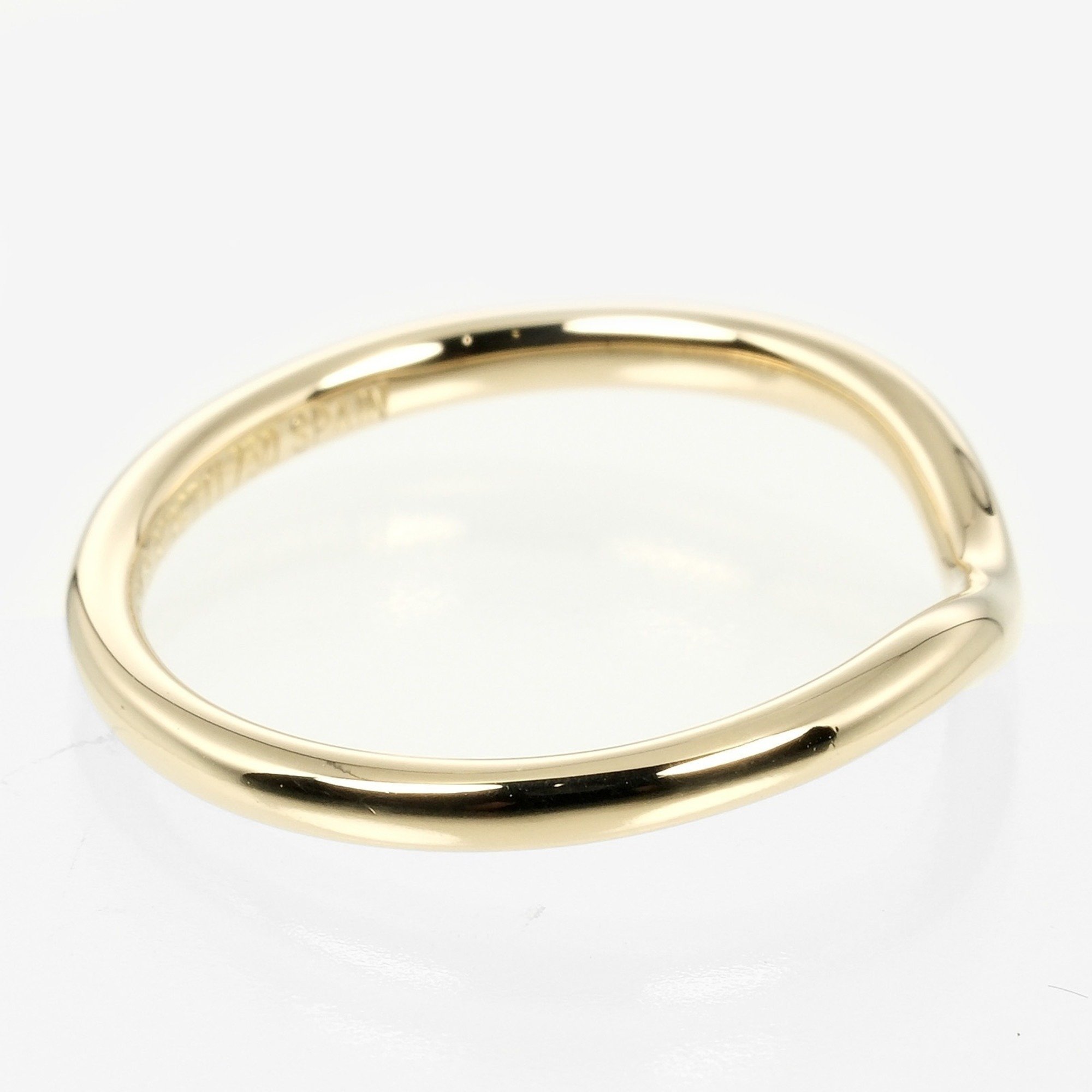 Tiffany TIFFANY&Co. Curved band size 12 ring 2mm model K18YG yellow gold approx. 2.38g