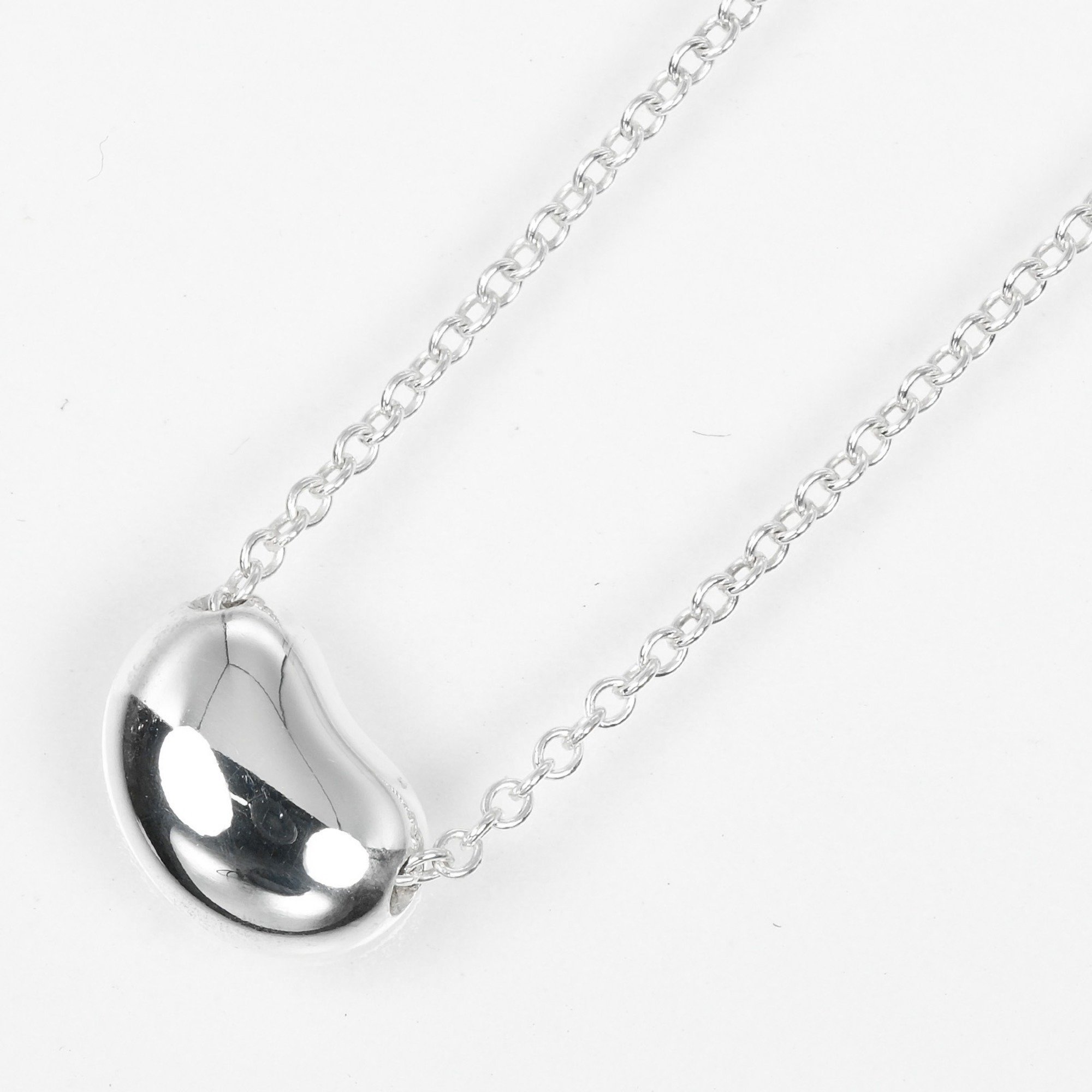 Tiffany TIFFANY&Co. Bean Necklace Silver 925 Approx. 2.5g