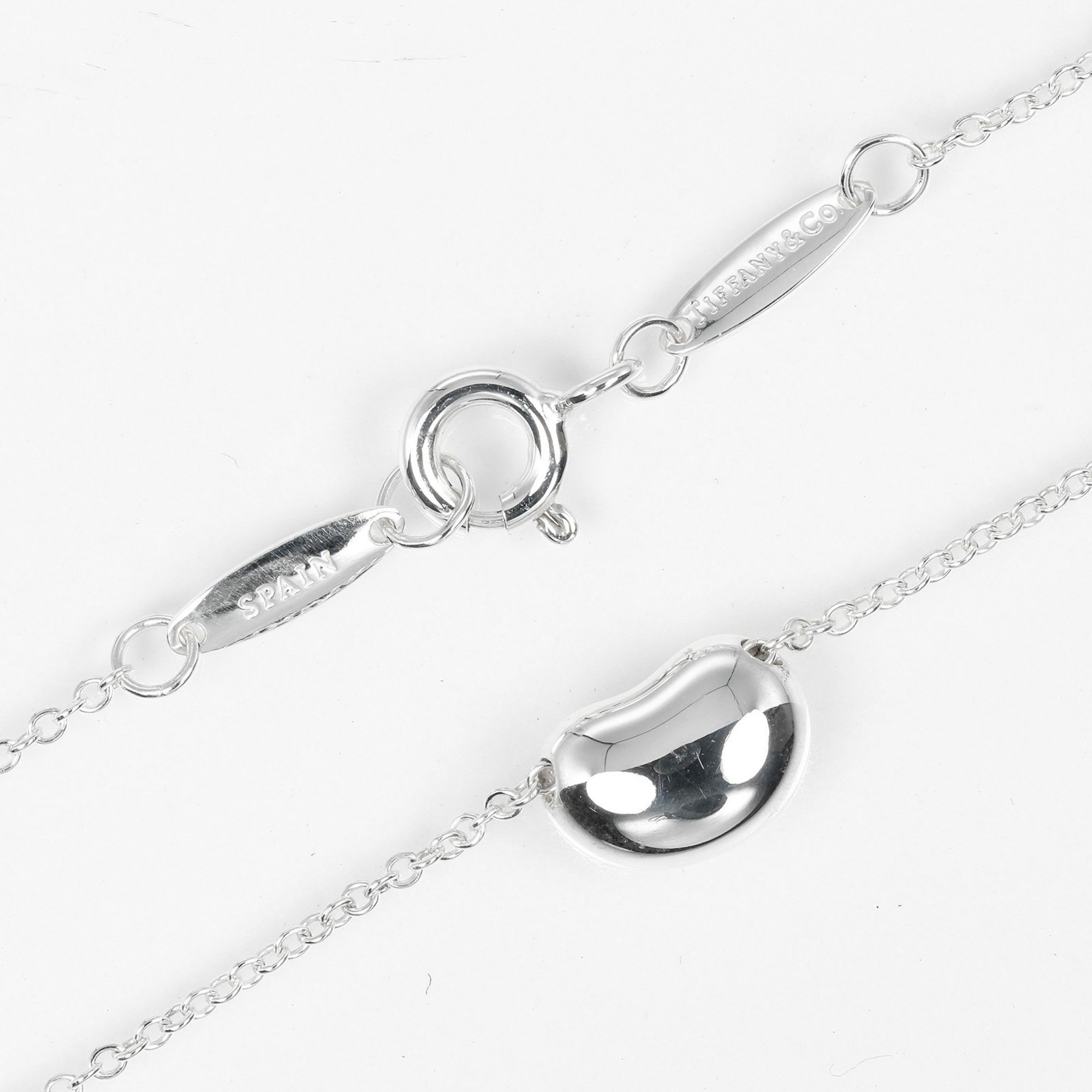 Tiffany TIFFANY&Co. Bean Necklace Silver 925 Approx. 2.5g