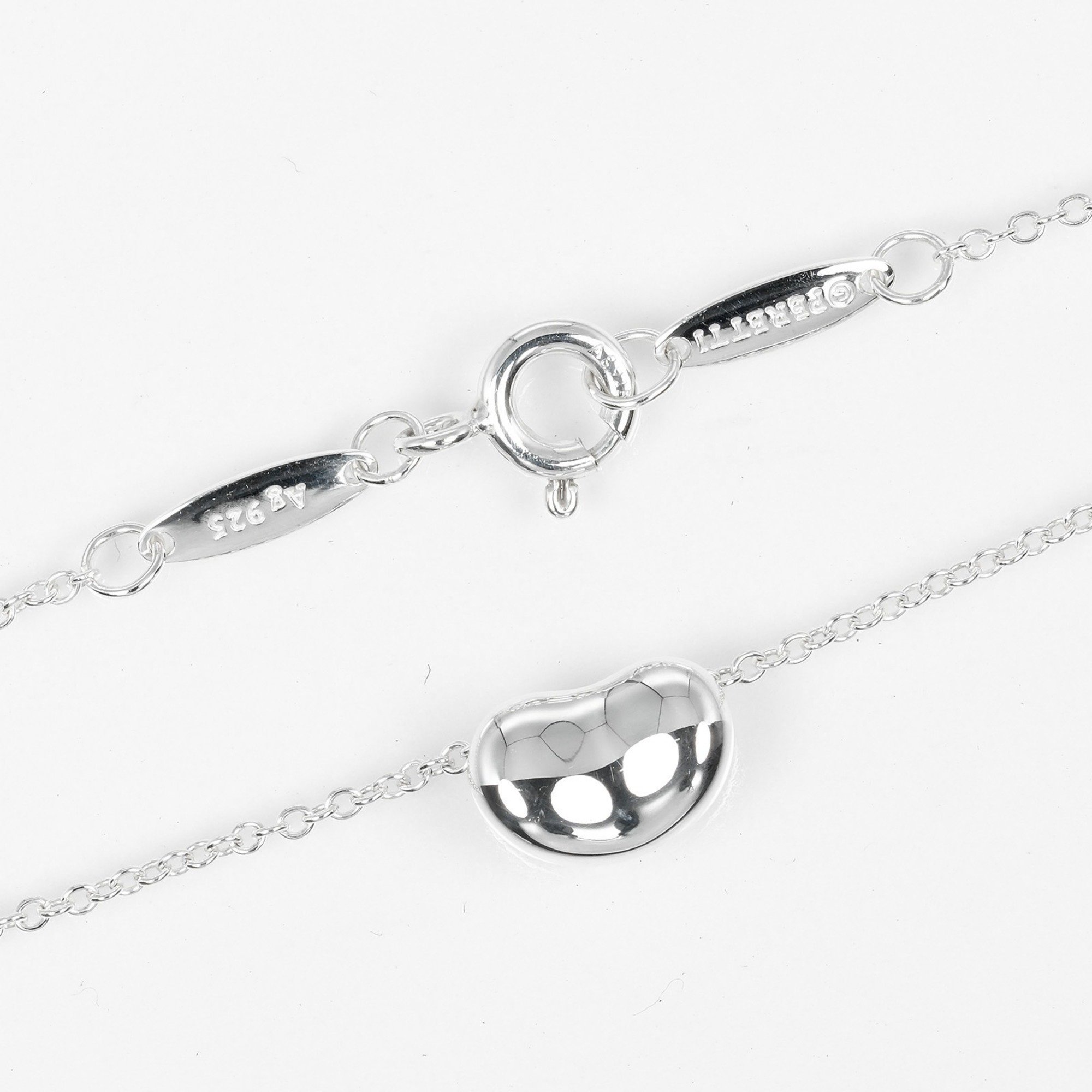 Tiffany TIFFANY&Co. Bean Necklace Silver 925 Approx. 2.5g