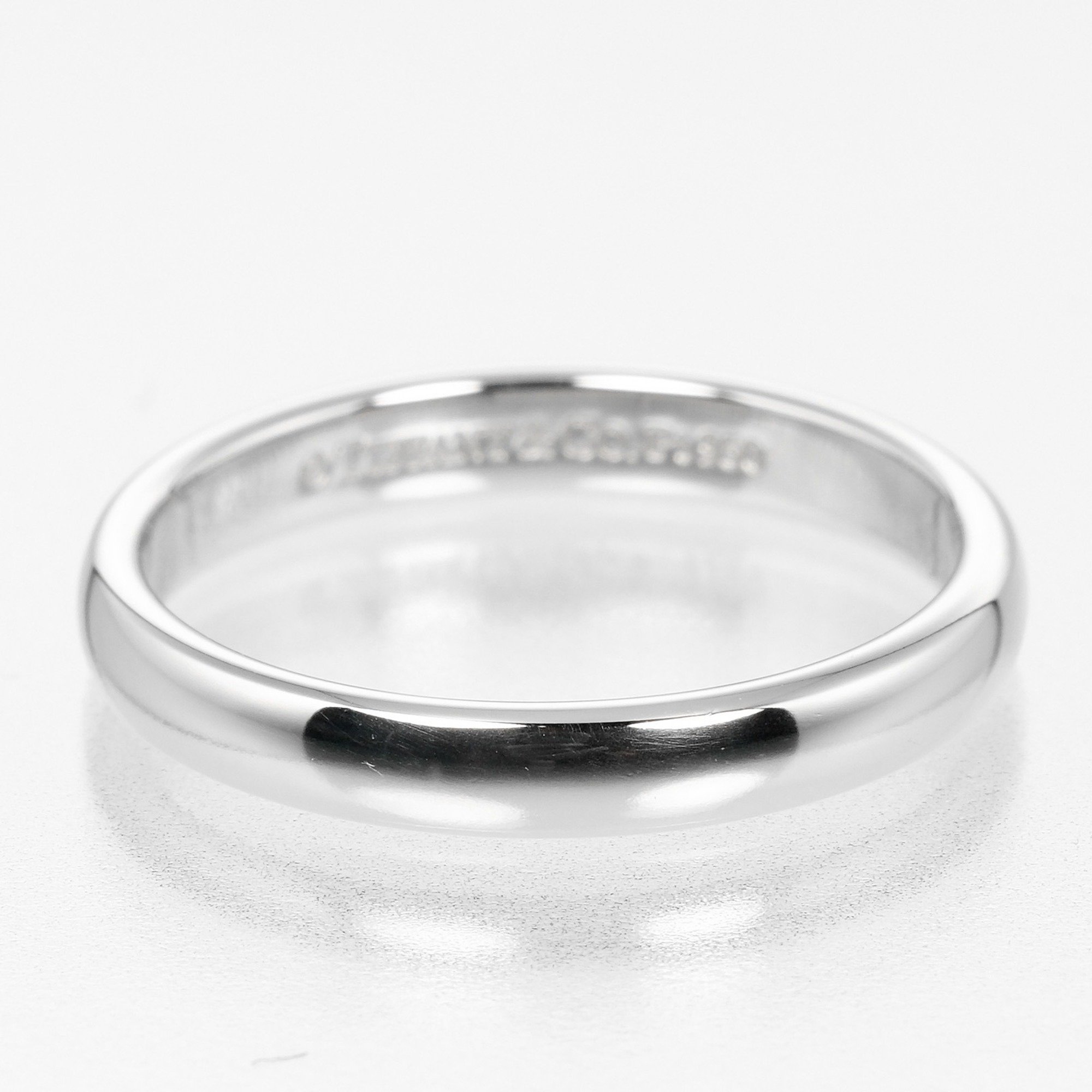 Tiffany TIFFANY & Co. Classic Band Size 14.5 Ring 3mm Model Pt950 Platinum Approx. 4.9g