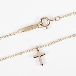 Tiffany TIFFANY&Co. Metro Cross Necklace K18PG Pink Gold Diamond Approx. 2g