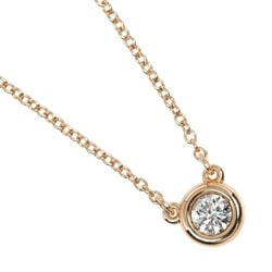 Tiffany TIFFANY&Co. By the Yard Necklace 0.14ct K18PG Pink Gold Diamond Approx. 2.5g