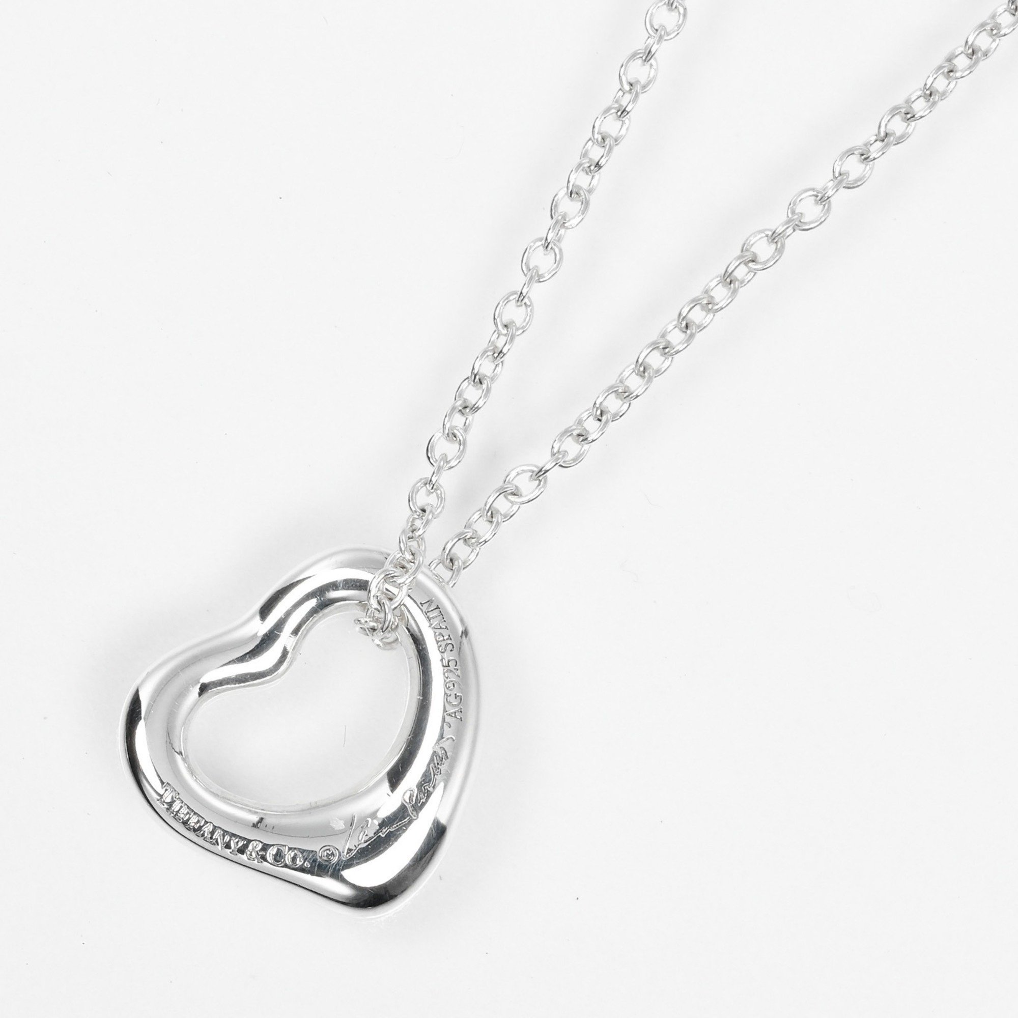 Tiffany TIFFANY&Co. Heart Necklace 11mm Model Silver 925 Approx. 1.6g