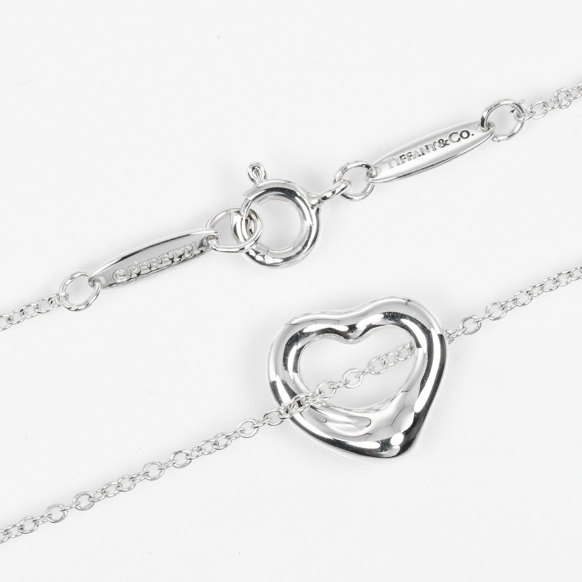 Tiffany TIFFANY&Co. Heart Necklace 11mm Model Silver 925 Approx. 1.6g