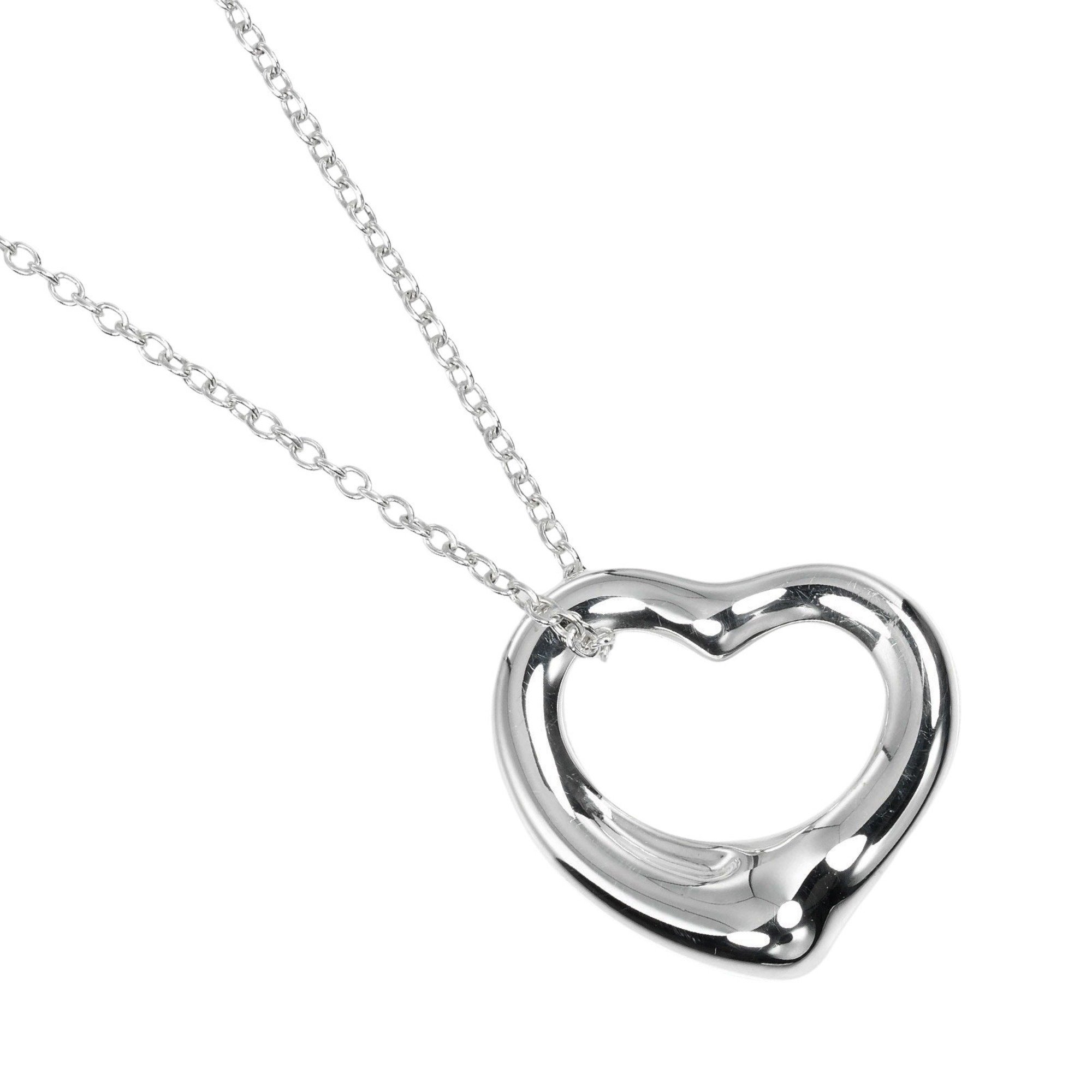 Tiffany TIFFANY&Co. Heart Necklace 16mm Model Silver 925 Approx. 3.2g