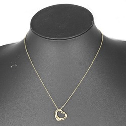 Tiffany TIFFANY&Co. Heart Necklace 16mm Model K18YG Yellow Gold Approx. 4.3g