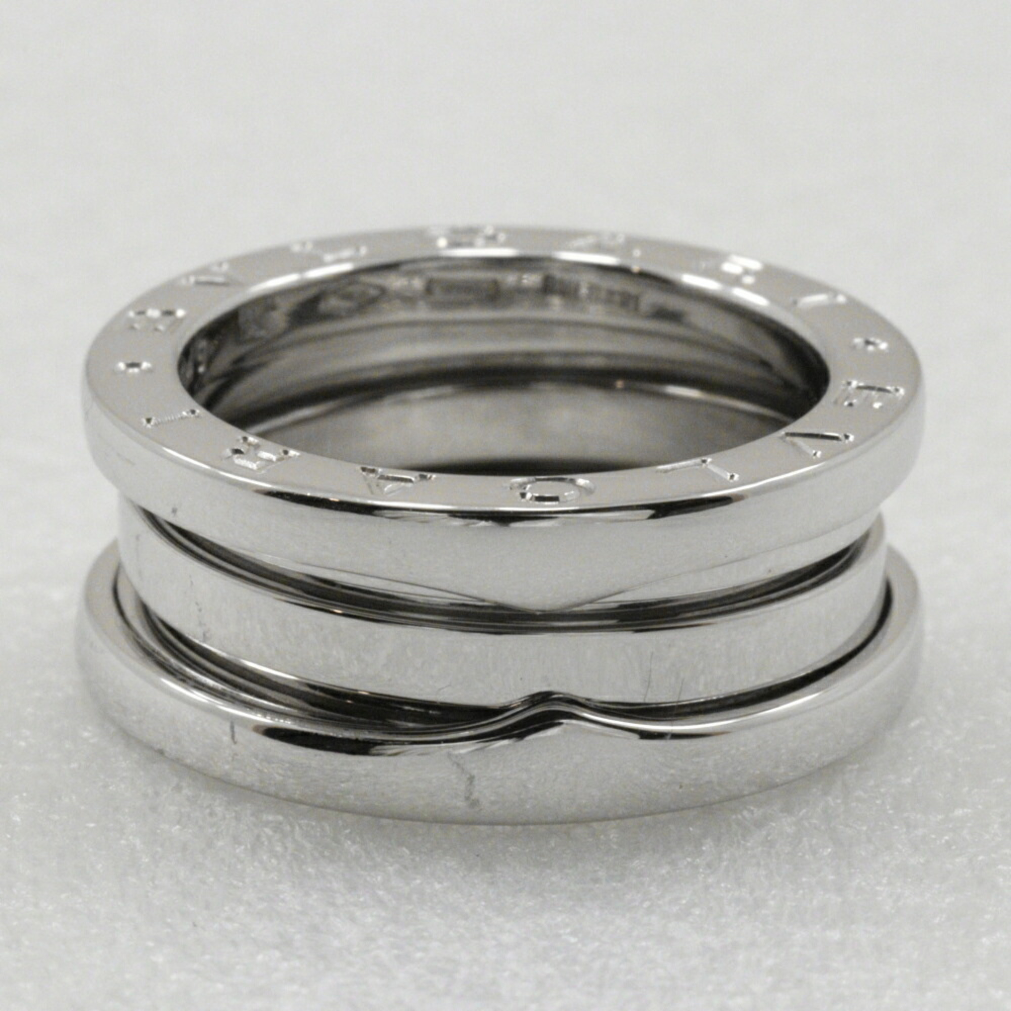 BVLGARI B-zero1 size 9 ring, B-zero1, K18 white gold, approx. 8.2g, ladies