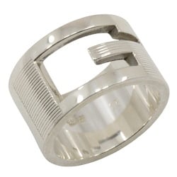 Gucci Branded G wide ring size 12 ring, silver 925, approx. 10.8g for women