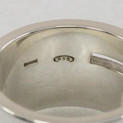 Gucci Branded G wide ring size 12 ring, silver 925, approx. 10.8g for women