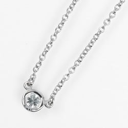 Tiffany TIFFANY & Co. By the Yard Necklace Top width 3.9mm Pt950 Platinum Diamond Approx. 2.4g