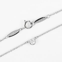 Tiffany TIFFANY & Co. By the Yard Necklace Top width 3.9mm Pt950 Platinum Diamond Approx. 2.4g