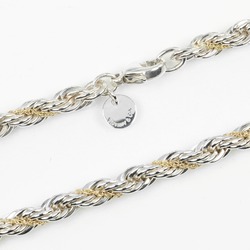 Tiffany TIFFANY&Co. Twist Combi Necklace 60cm Silver 925 K18 Yellow Gold Approx. 46.5g