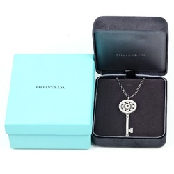 Tiffany TIFFANY&Co. Petal Key Necklace Pt950 Platinum K18WG White Gold Diamond Approx. 14.2g