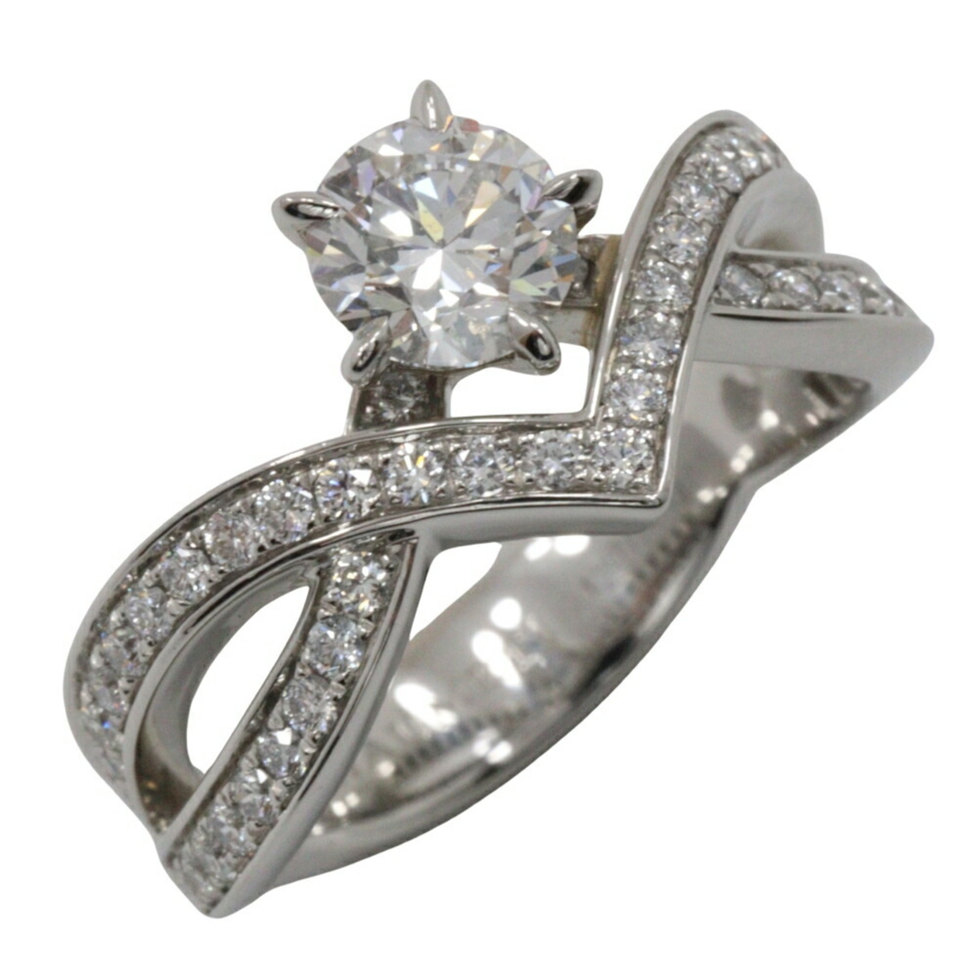 Chaumet Josephine size 7 ring Amour Deglet Pt950 platinum x diamond approx. 6.3g women's