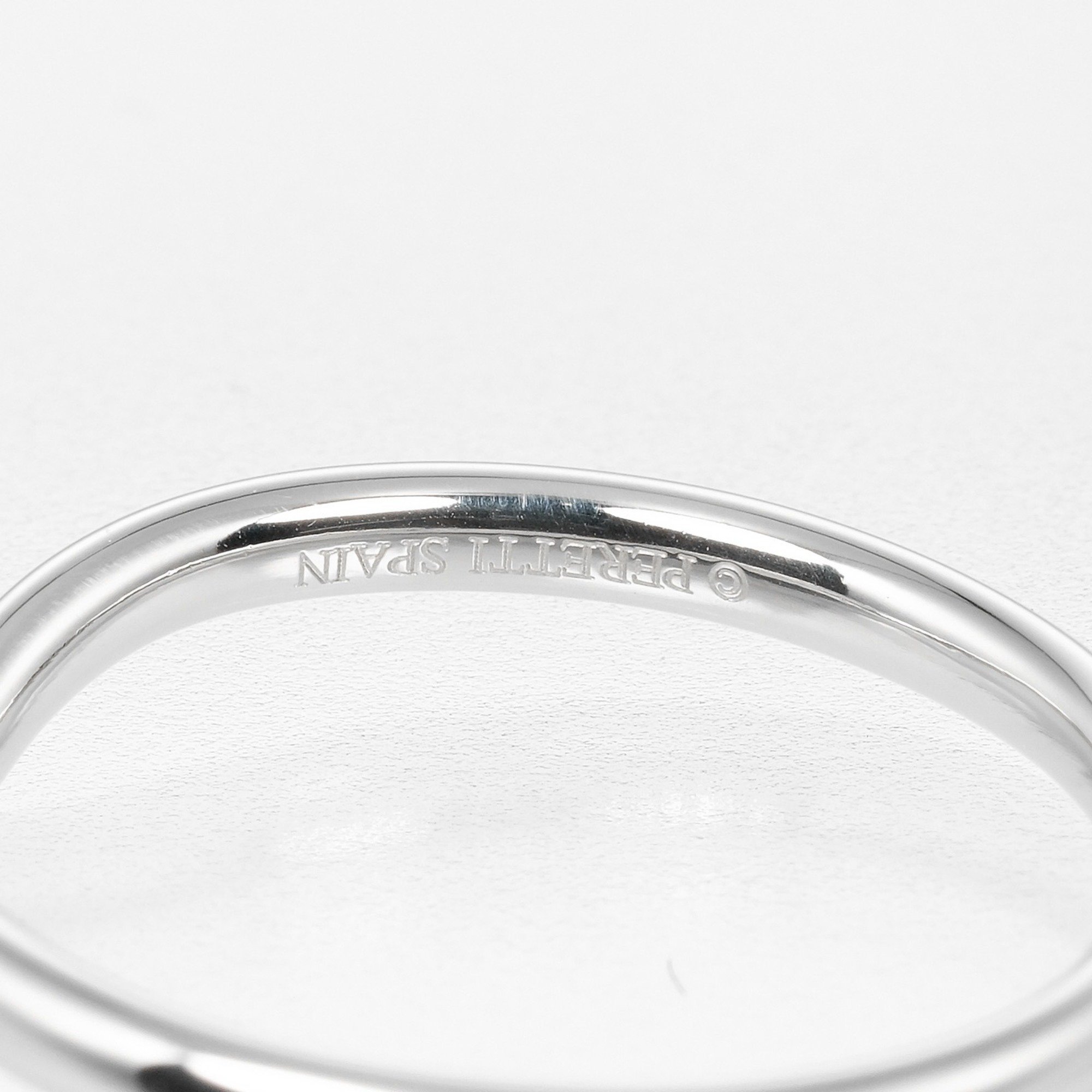 Tiffany TIFFANY&Co. Curved band size 16 ring 2mm model Pt950 platinum approx. 4g