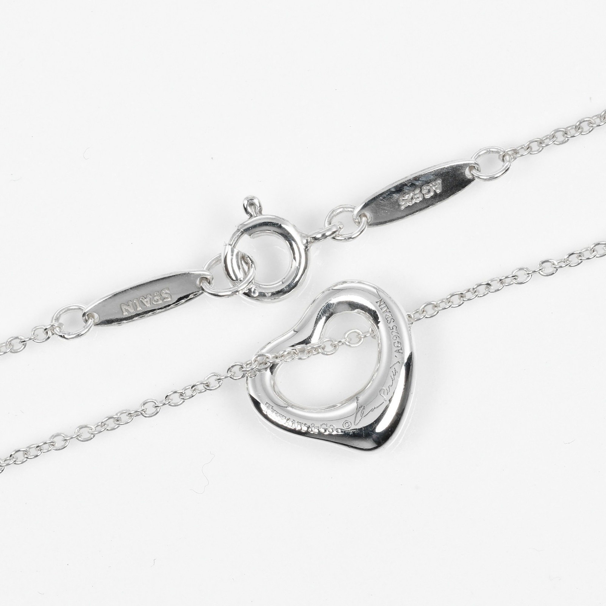 Tiffany TIFFANY&Co. Heart Necklace 11mm Model Silver 925 Approx. 2g