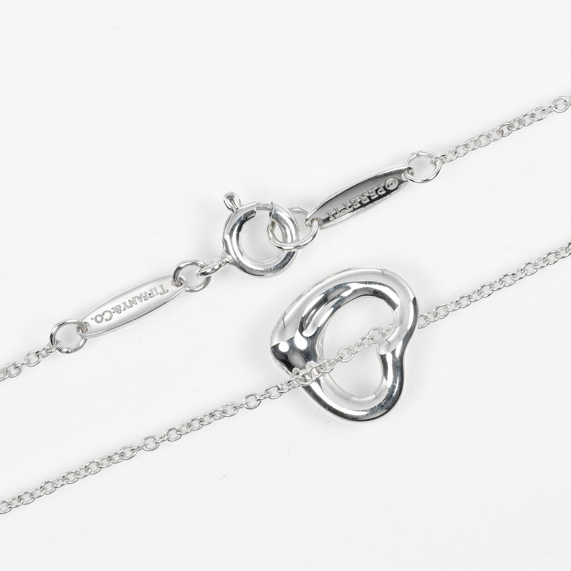 Tiffany TIFFANY&Co. Heart Necklace 11mm Model Silver 925 Approx. 2g