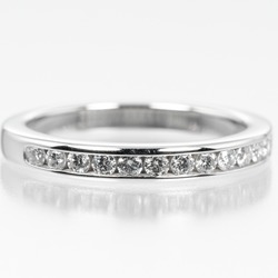 Tiffany TIFFANY&Co. Setting Half Circle Size 6 Ring 2.5mm Model Pt950 Platinum Diamond Approx. 3.5g