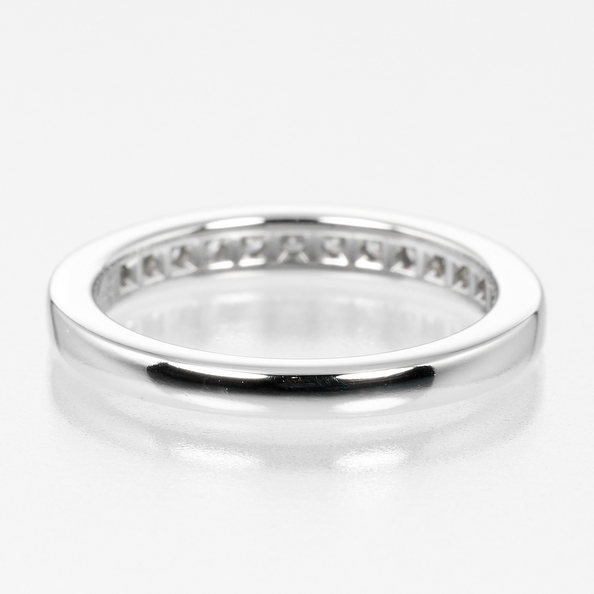 Tiffany TIFFANY&Co. Setting Half Circle Size 6 Ring 2.5mm Model Pt950 Platinum Diamond Approx. 3.5g