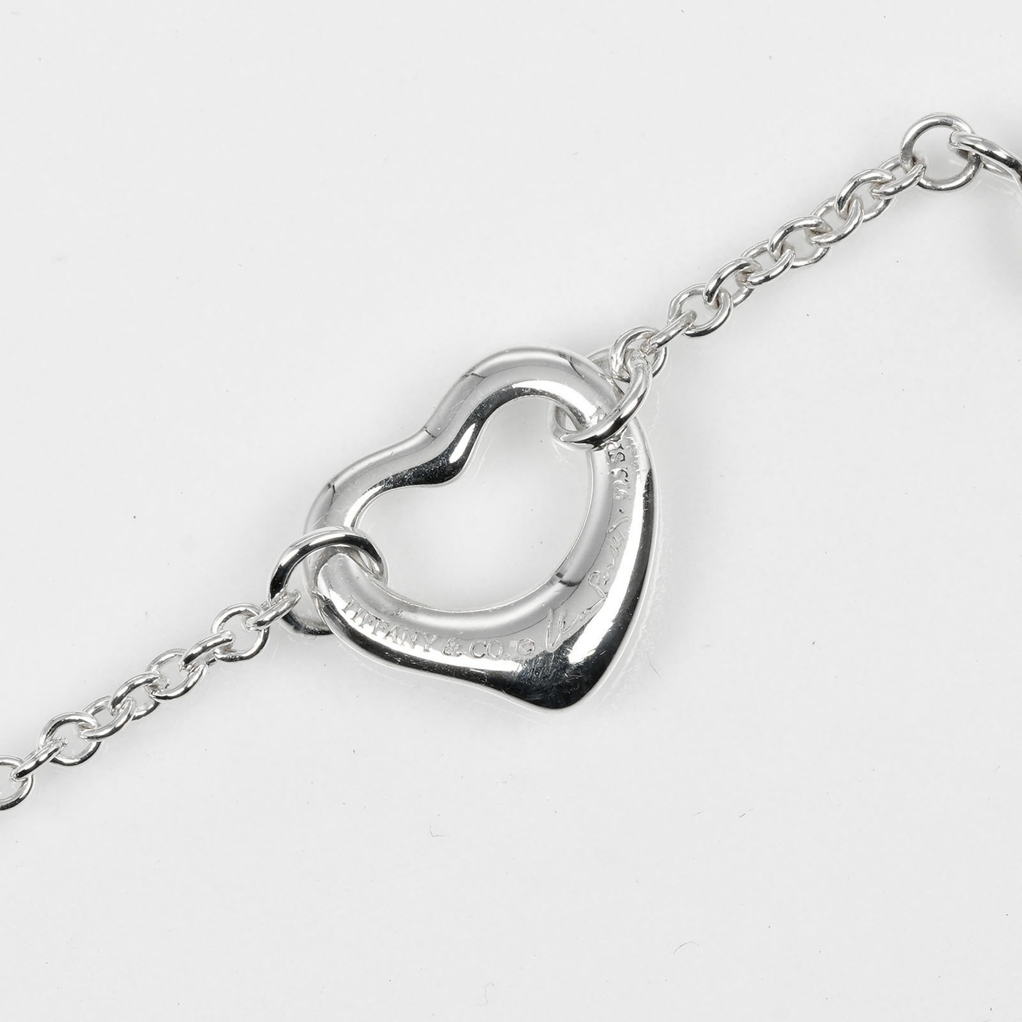 Tiffany TIFFANY&Co. Heart bracelet 5P motif Silver 925 Approx. 4.3g