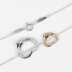 Tiffany TIFFANY&Co. Double Heart Necklace 11mm&16mm Silver 925 K18PG Pink Gold Approx. 4.4g