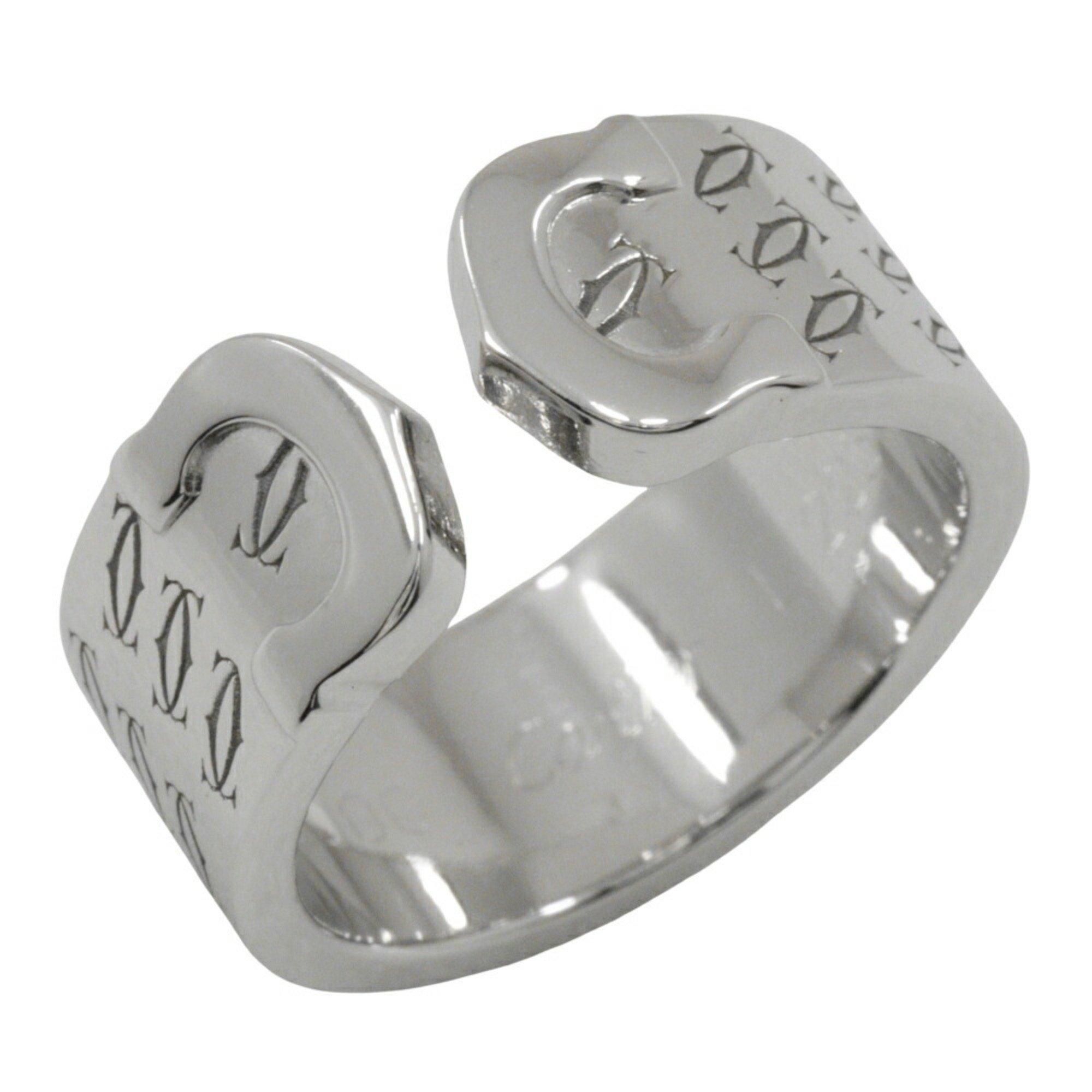 Cartier C2 Happy Birthday size 11 ring, 2000 limited edition, 2C, K18 white gold, approx. 11.7g, Birthday, ladies