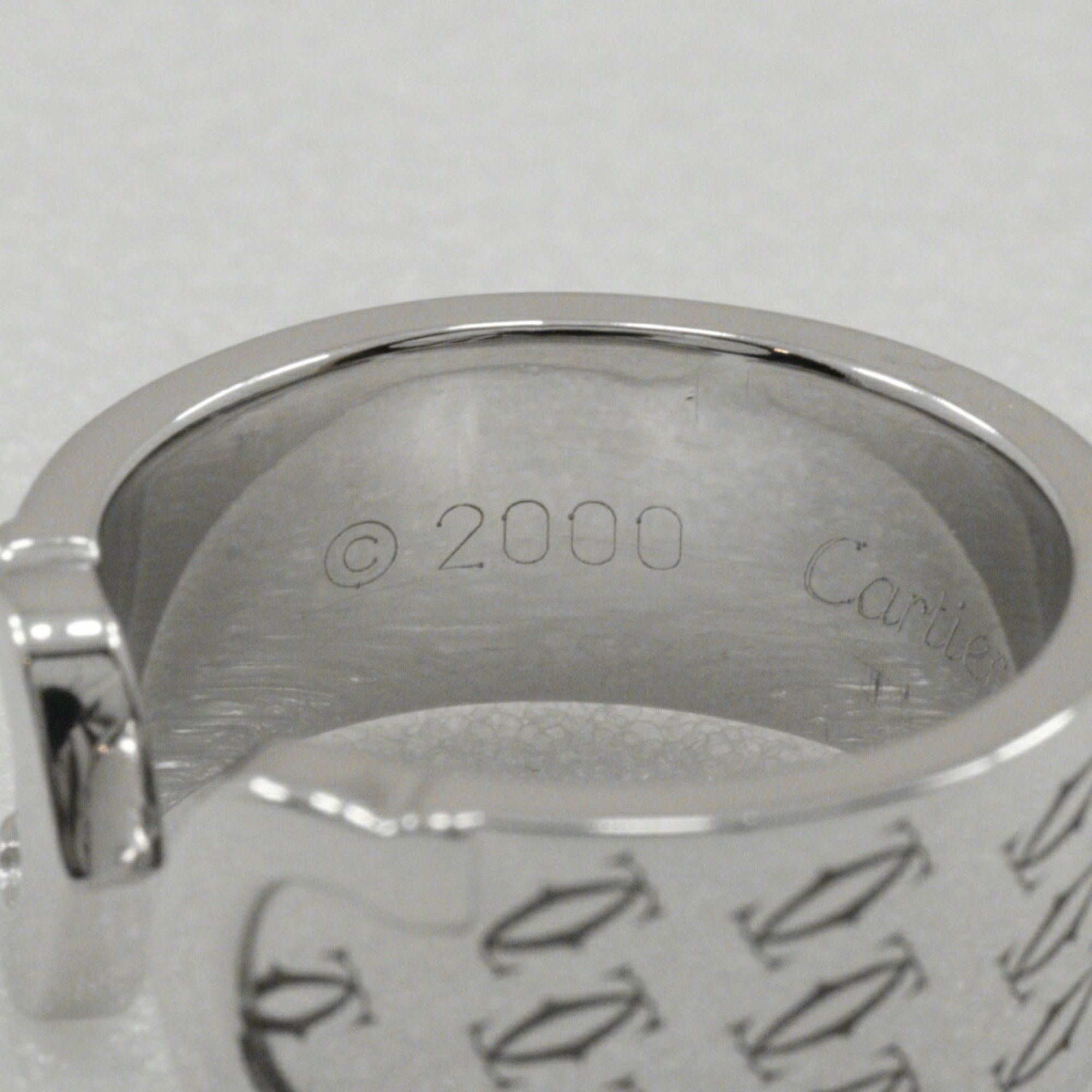 Cartier C2 Happy Birthday size 11 ring, 2000 limited edition, 2C, K18 white gold, approx. 11.7g, Birthday, ladies