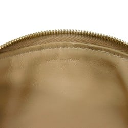 CELINE Coin Case C Charm Card Pouch Calf Beige Stitch Gold Quilted Nude 10B823BFL.03ND Men's Women's